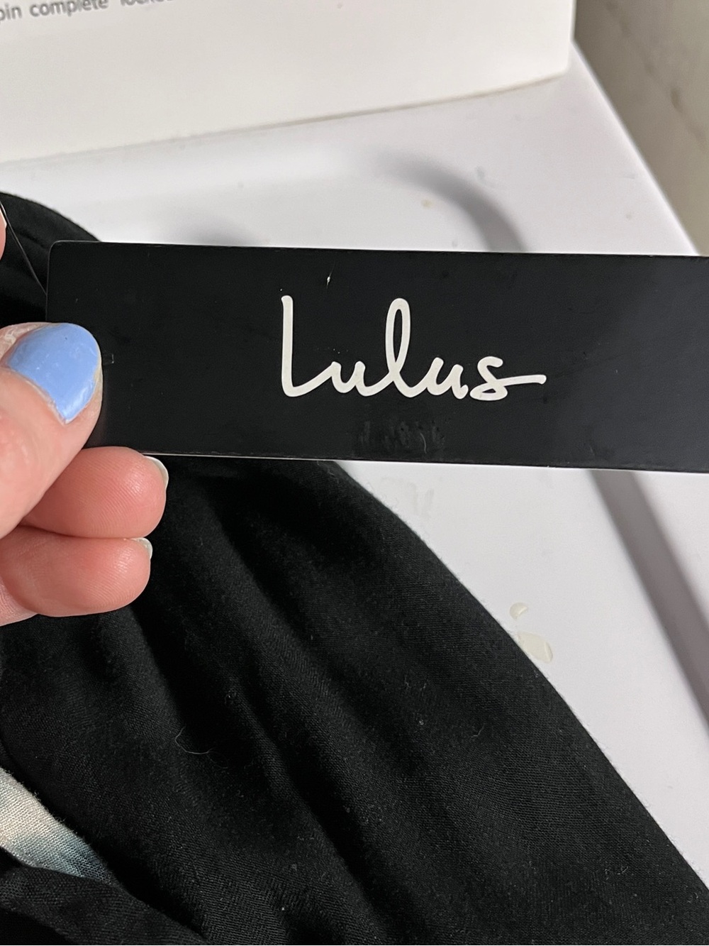 Lulu's Black & Cream Tie-Dye Wrap Maxi Dress - Picture 6 of 7